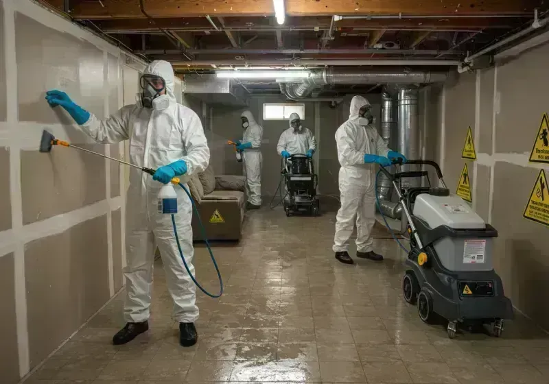 Basement Moisture Removal and Structural Drying process in Stratmoor, CO